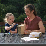 mother and child painting My First Pollinator House