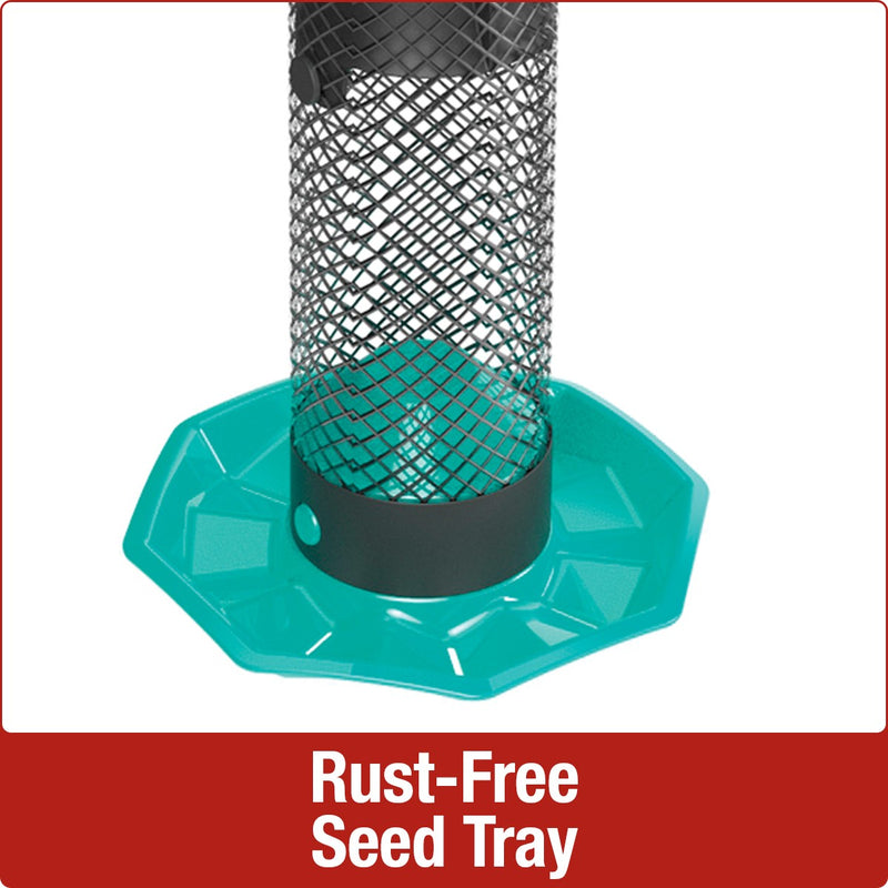 Load image into Gallery viewer, Rust-free seed tray on nature&#39;s way Funnel Flip-Top Mesh Sunflower Feeder
