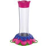 Nature's Way So Real Gravity Hummingbird Feeder in Purple Fuchsia on white backgroud