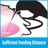 sufficient feeding distance on the Nature's Way Mason Jar Hummingbird Feeder