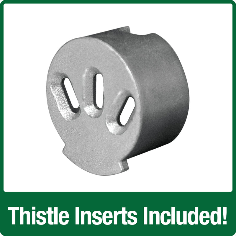 Load image into Gallery viewer, thistle inserts included on the Nature&#39;s Way Deluxe Easy Clean Tube Feeder
