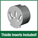 thistle inserts included on the Nature's Way Deluxe Easy Clean Tube Feeder