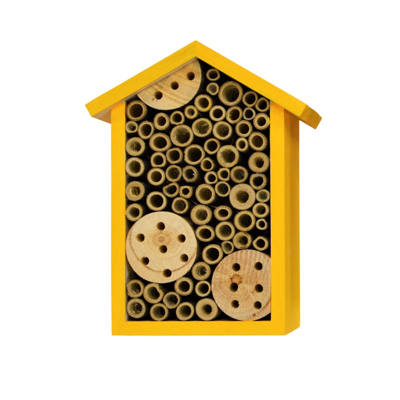 Load image into Gallery viewer, Better Gardens Bee House with bamboo shoots and pre-drilled holes
