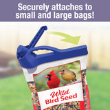 Handle-it Bag Clip securely attaches to small and large bags