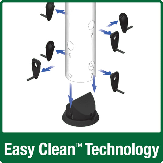 all parts removable for easy cleaning on the nature's way Farmhouse Easy Clean Feeder