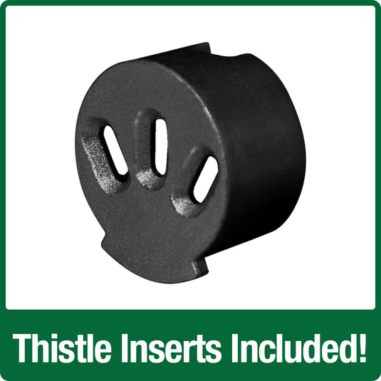 thistle inserts included on the nature's way Farmhouse Easy Clean Feeder