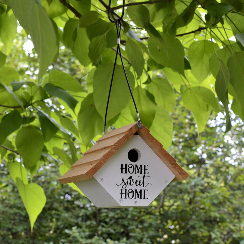 Load image into Gallery viewer, Nature&#39;s Way Farmhouse Wren House hanging in tree
