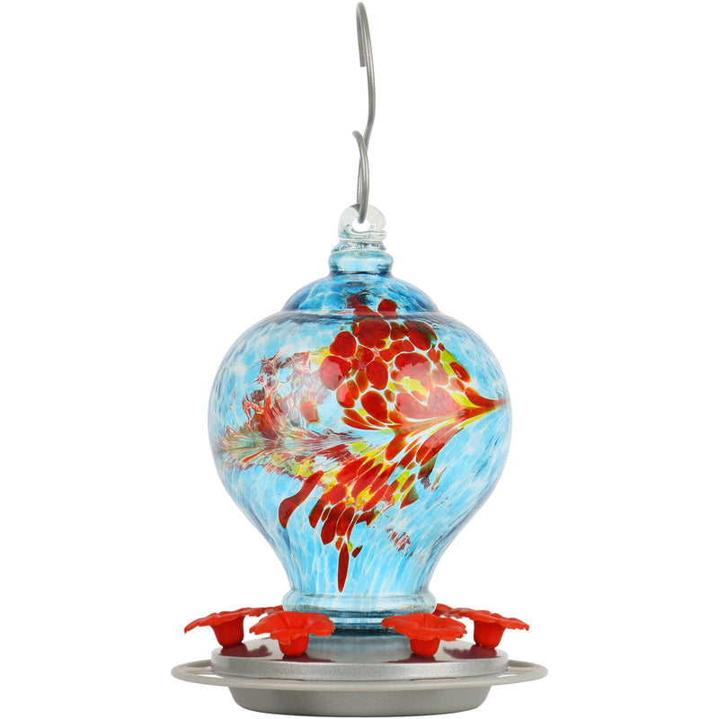 Load image into Gallery viewer, Artisan Gravity Hummingbird Feeder - sunny day
