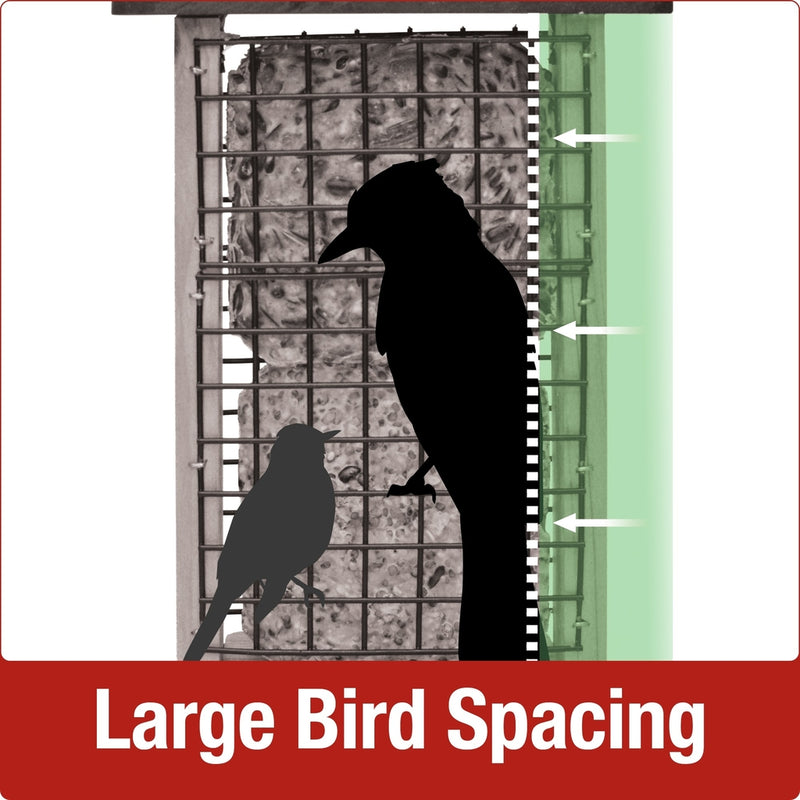 Load image into Gallery viewer, large bird spacing for nature&#39;s way Double Suet Tail Prop Feeder
