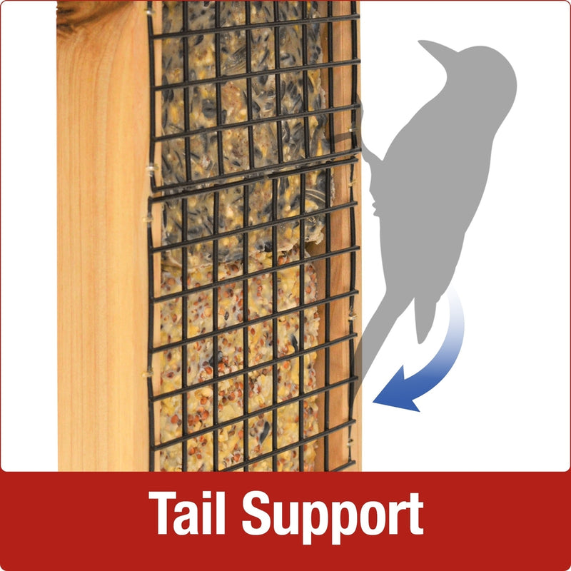 Load image into Gallery viewer, tail support on the nature&#39;s way Double Suet Tail Prop Feeder
