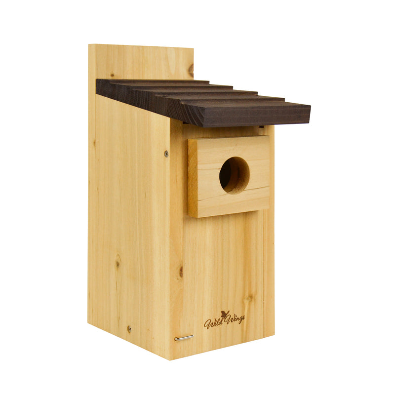 Load image into Gallery viewer, Wild Wings Bluebird Box House on white background
