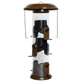Wide Deluxe Funnel Flip-Top Tube Feeder (Model# WMFFB-19) on white background