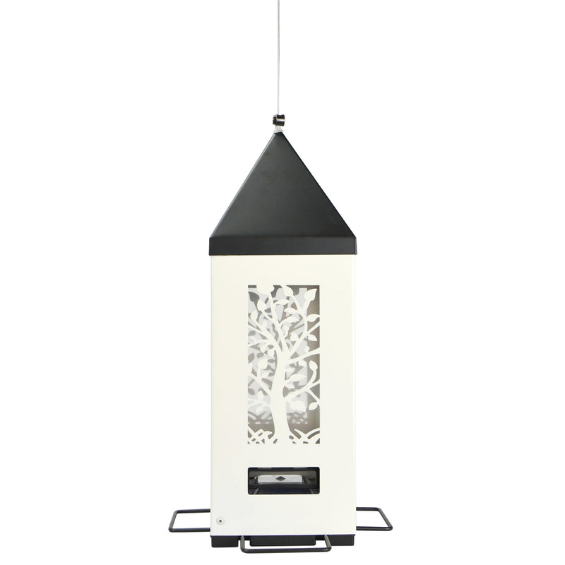 Load image into Gallery viewer, new item: Squirrel Shield Lantern Feeder on white background
