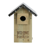Galvanized Weathered Bluebird House (Model# WWGH3-DECO)
