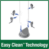 all parts removable for easy cleaning on the wild wings Farmhouse Deluxe Easy Clean Feeder