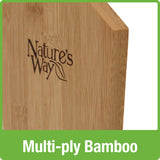 Close up of multi-ply bamboo on the Nature's Way 3 QT bamboo Hopper bird Feeder with two Suet Cages