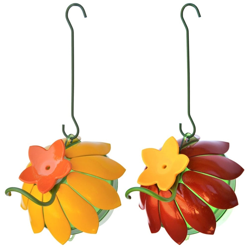 Load image into Gallery viewer, Wild Wings So Real Single Flower Hummingbird Feeder 2-Pack - Red/Yellow
